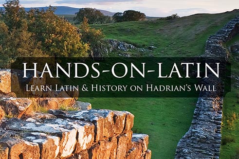 Business card designed for Hands-on-Latin by Words & Photos.