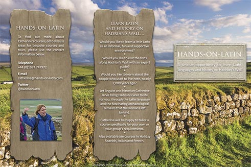 The information leaflet designed and written for Hands-on-Latin by Words & Photos. 