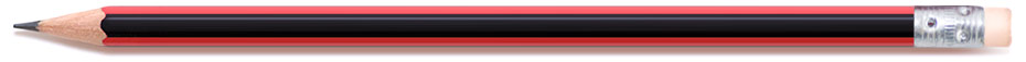 Words & Photos menu bar – a black and red pencil with eraser.